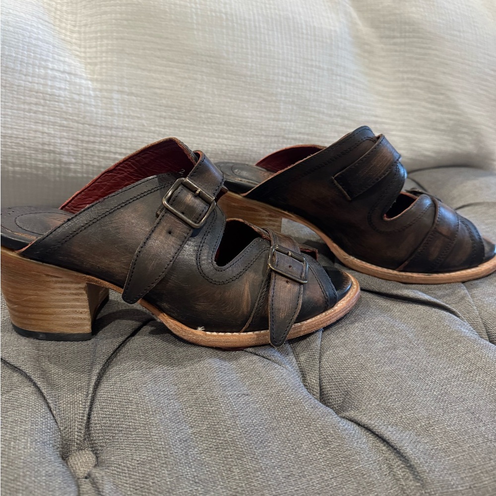 Women's Brown Freebird Heeled Sandals